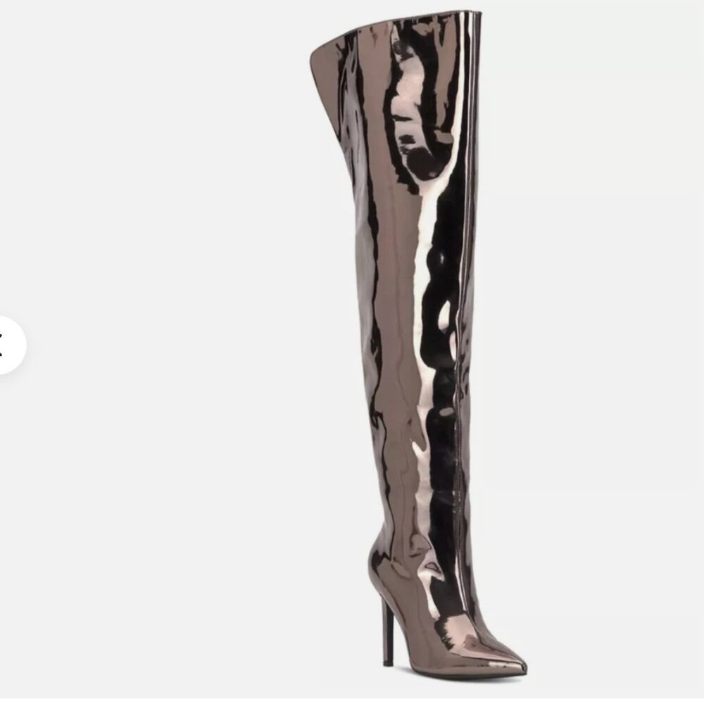 INC Womens SEDONA Metallic Pointed toe Over-The-Knee Boots 5M